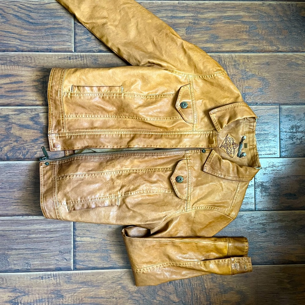 Juojuo vegan leather womens jacket
